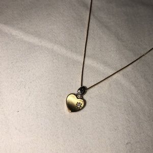 Gold heart necklace
